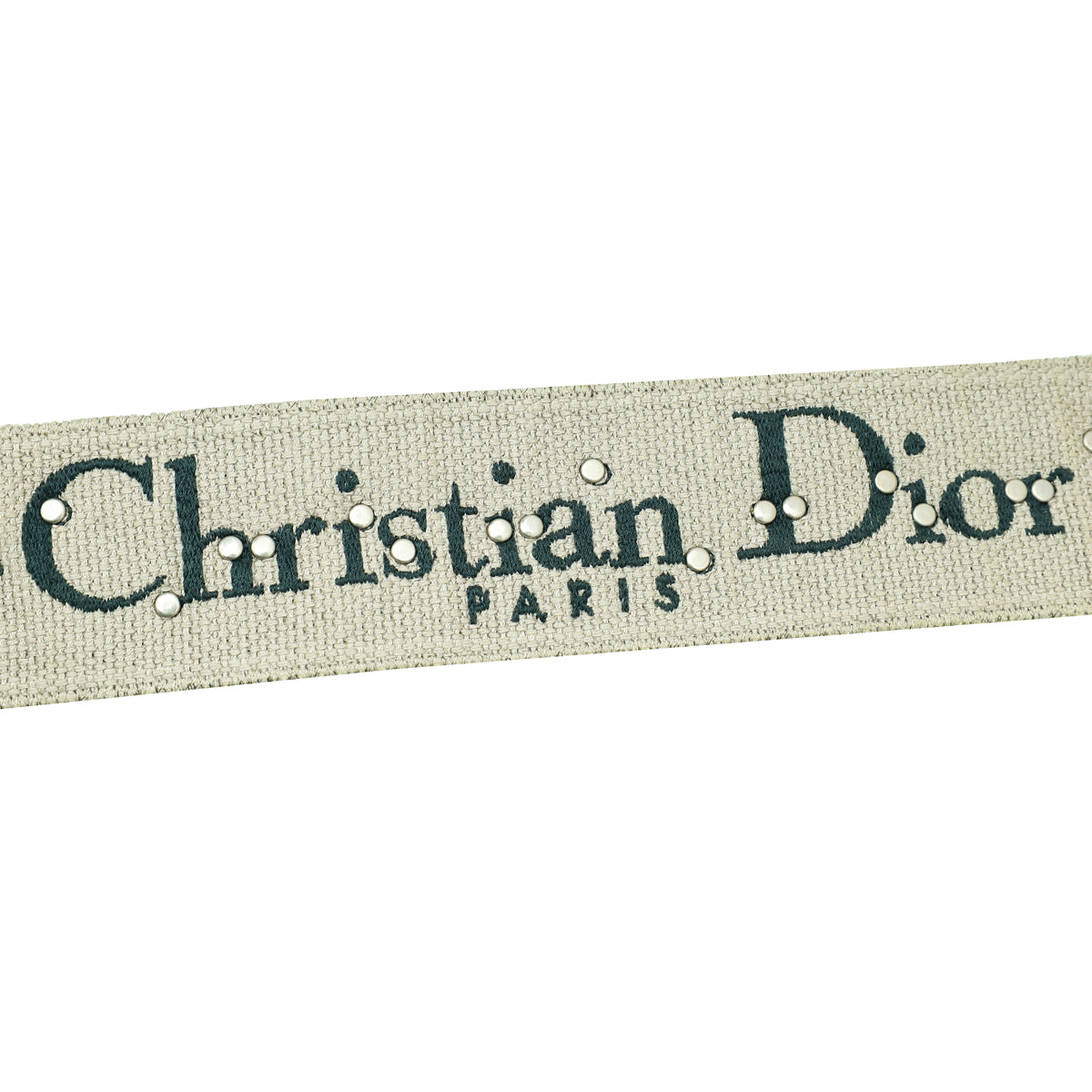 Christian Dior Green Signature Dior Vintage Oblique Bag Strap