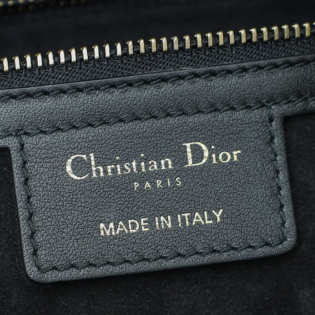 Christian Dior Black D Fence Saddle Small Bag