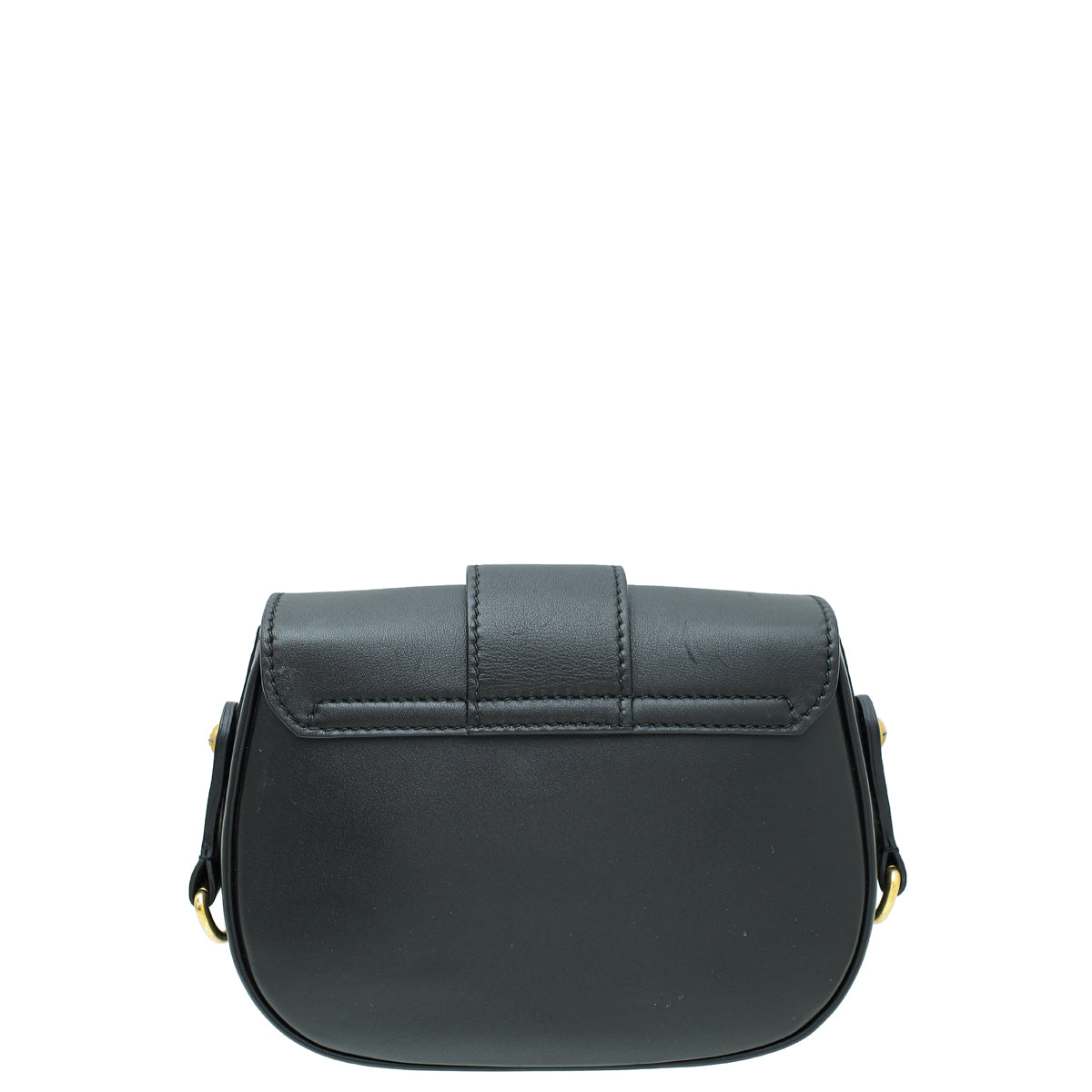 Christian Dior Black D Fence Saddle Small Bag