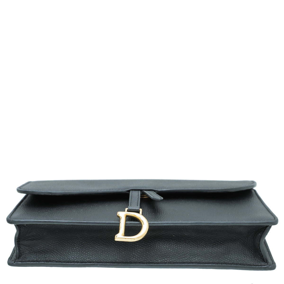 Christian Dior Black Saddle Chain Pouch