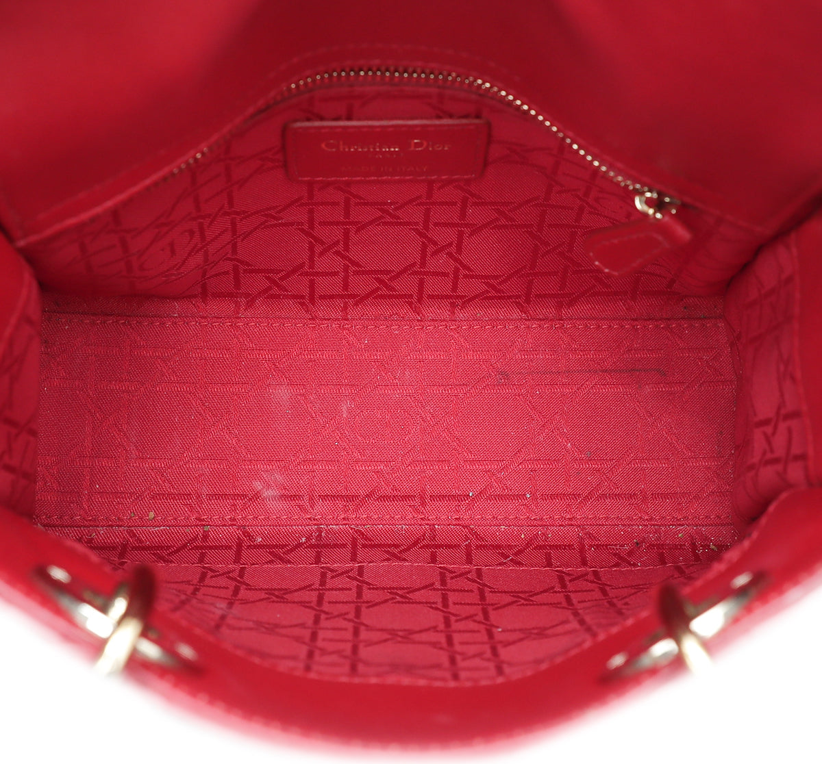 Christian Dior Red Lady Dior My ABCDIOR Small Bag