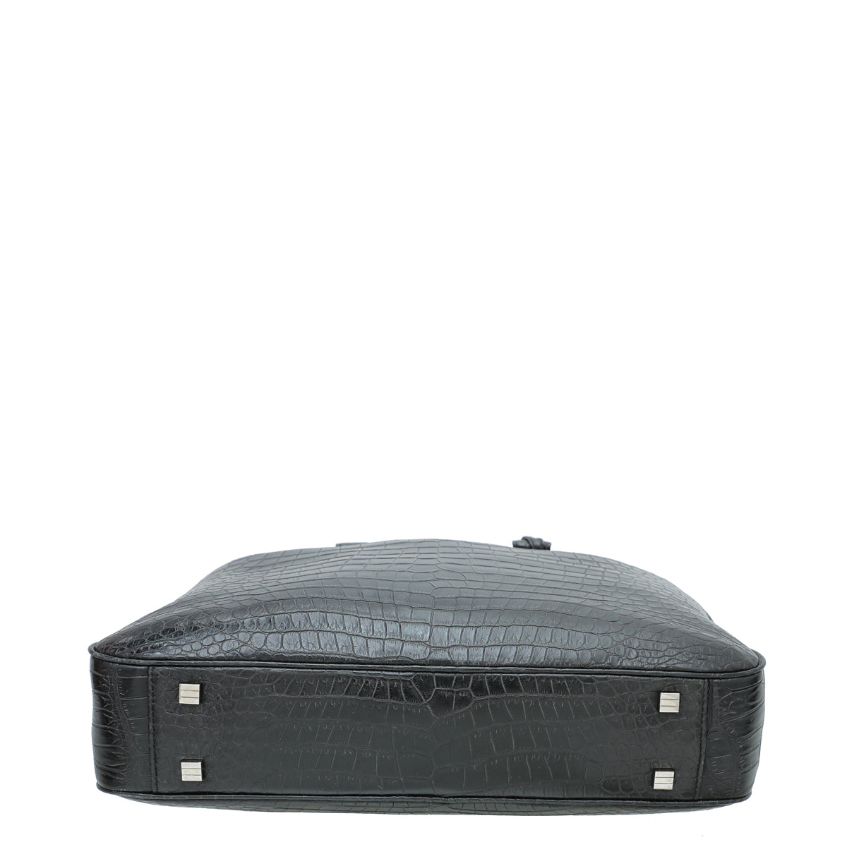 Christian Dior Black Alligator Homme Briefcase