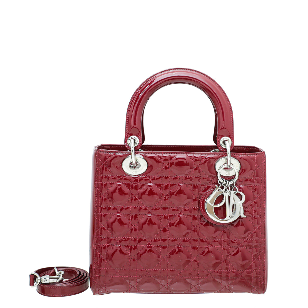 Christian Dior Cerise Lady Dior Medium Bag