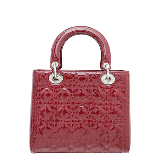 Christian Dior Cerise Lady Dior Medium Bag