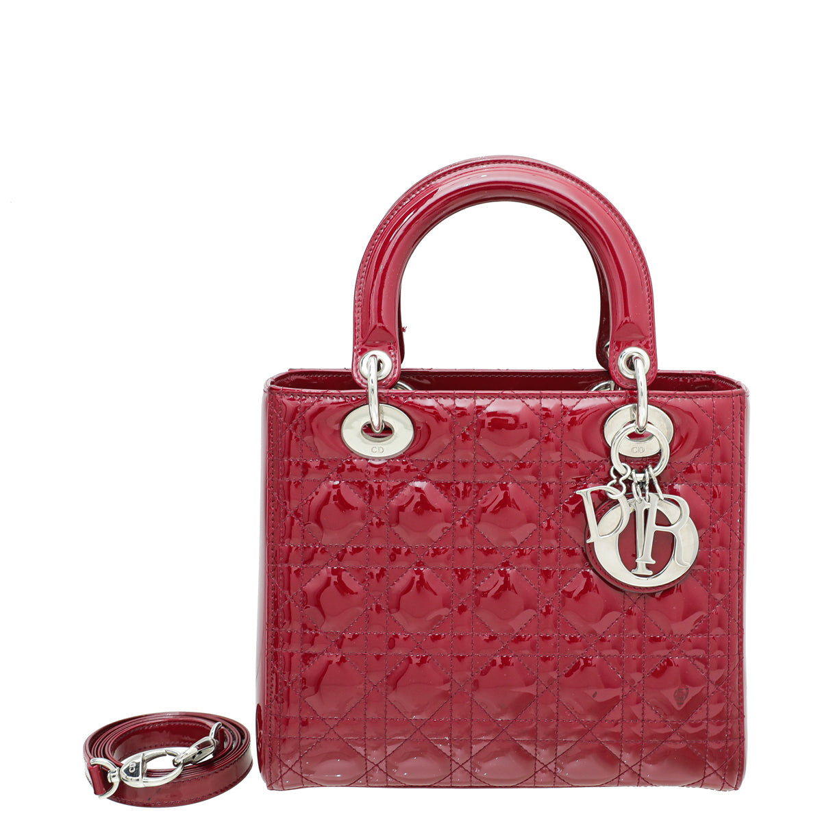 Christian Dior Cerise Lady Dior Medium Bag