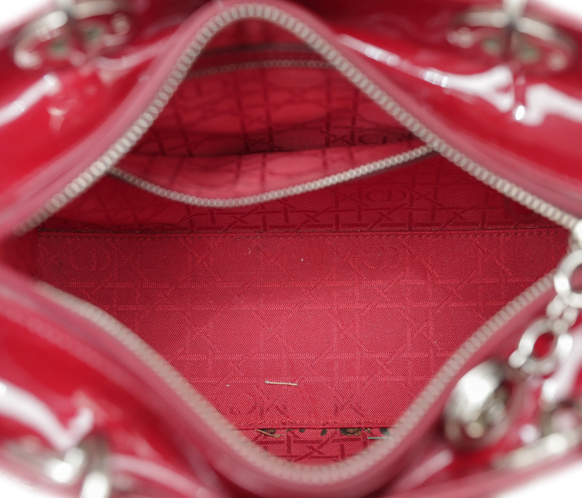 Christian Dior Cerise Lady Dior Medium Bag