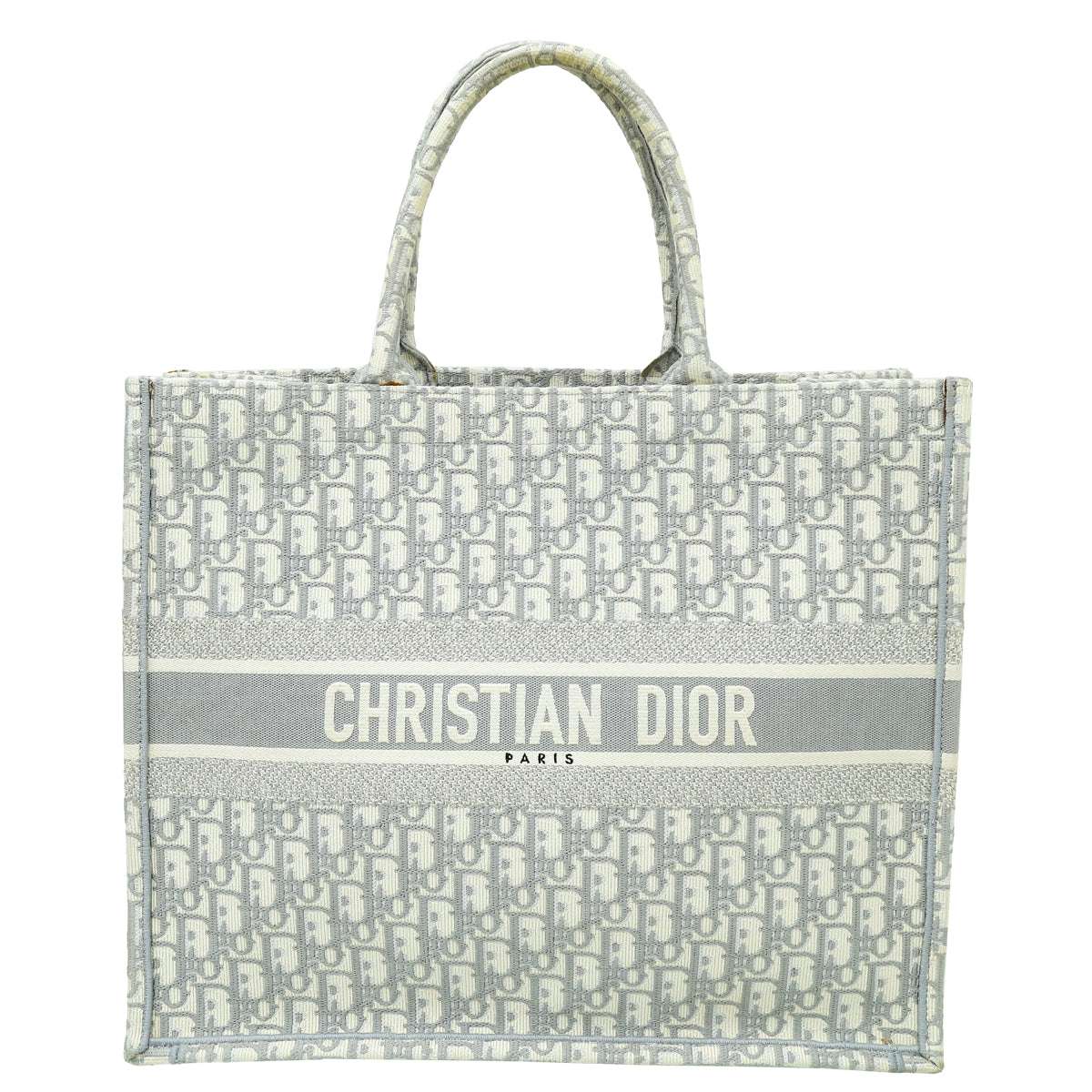 Christian Dior Grey Oblique Book Tote Large Bag