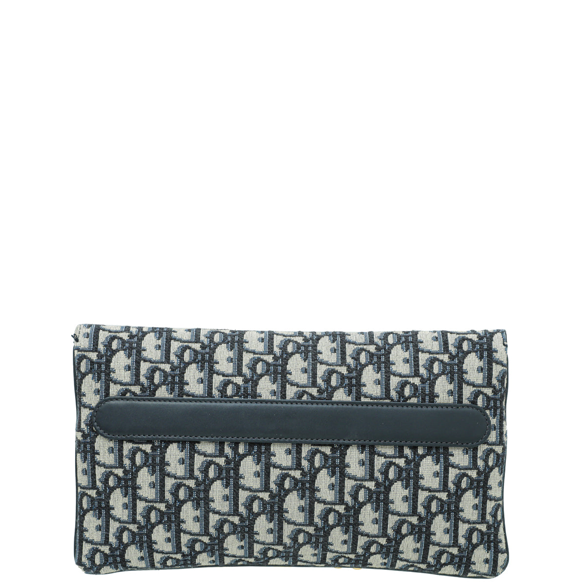 Christian Dior Blue Oblique "Diordouble" Chain Clutch Bag