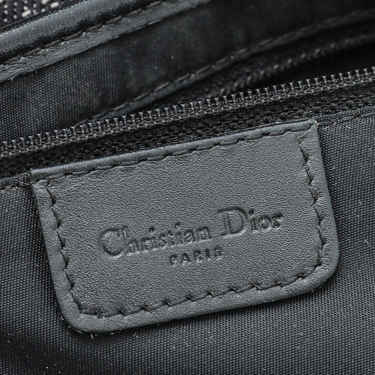 Christian Dior Navy Blue Saddle Oblique Medium Bag