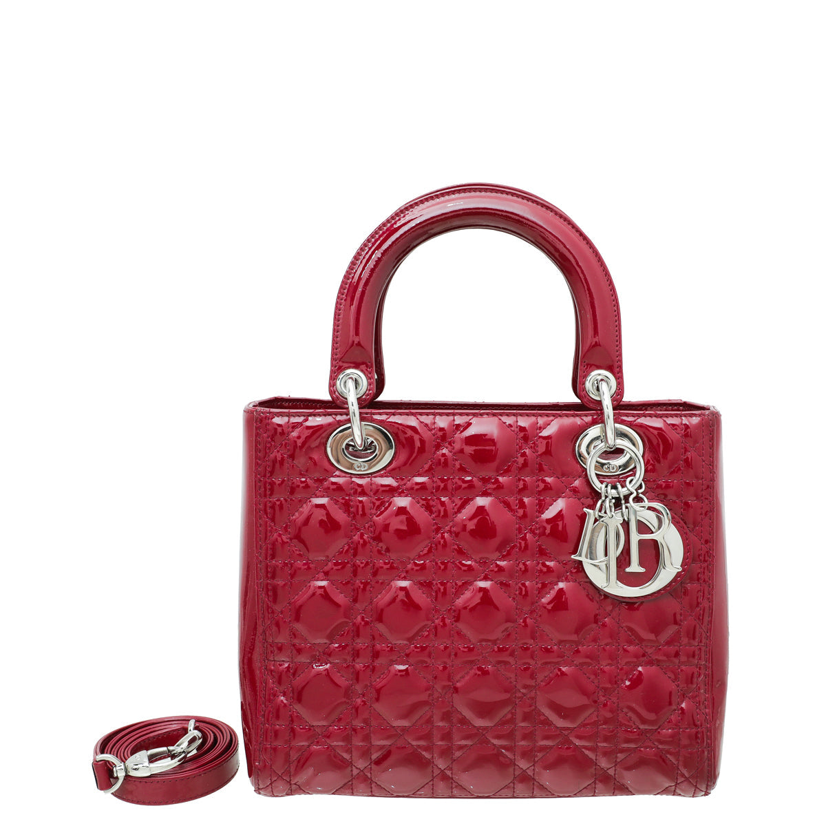 Christian Dior Cerise Lady Dior Medium Bag