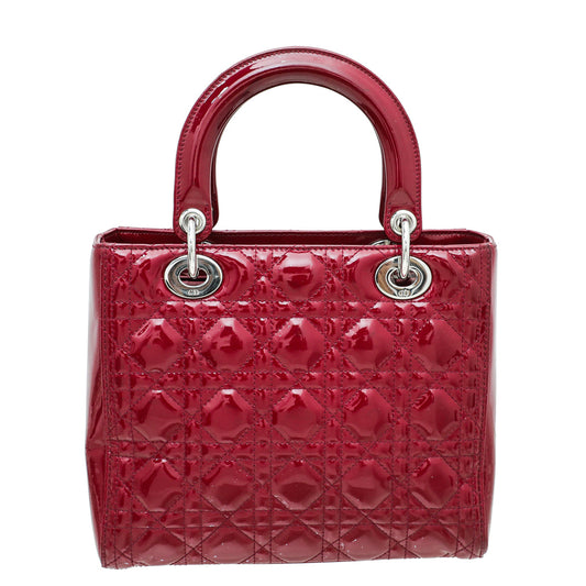 Christian Dior Cerise Lady Dior Medium Bag