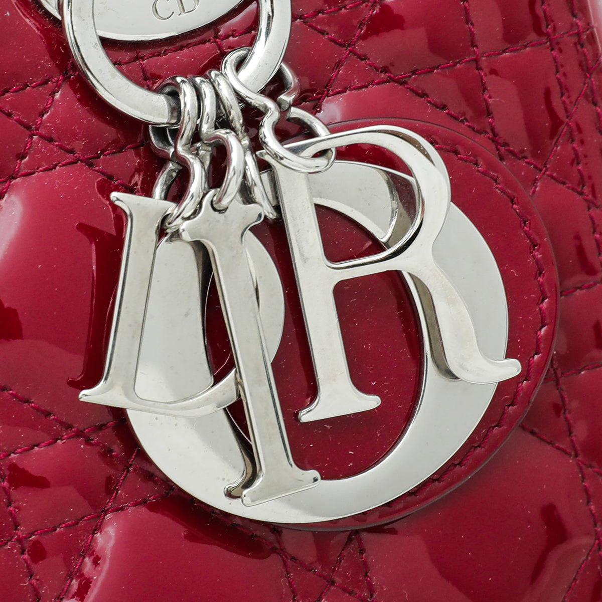 Christian Dior Cerise Lady Dior Medium Bag