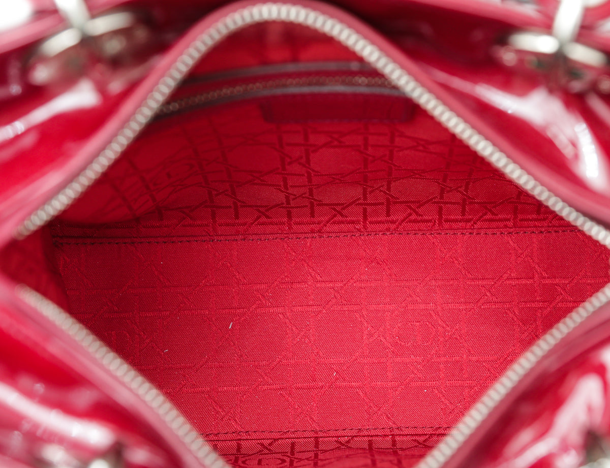 Christian Dior Cerise Lady Dior Medium Bag