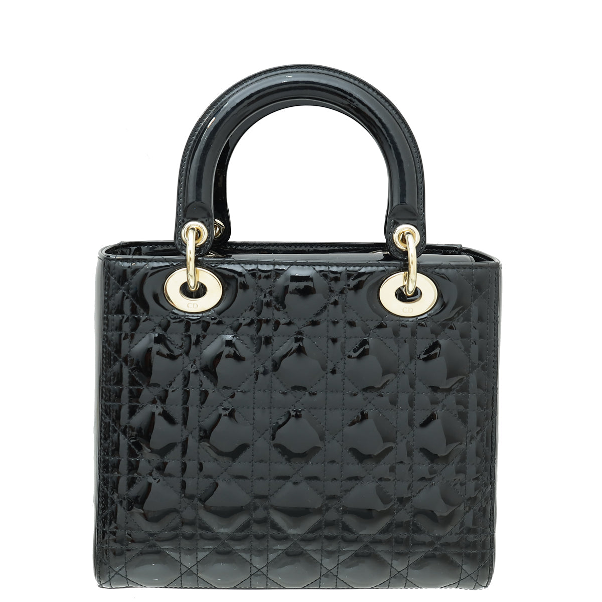 Christian Dior Black Lady Dior Medium Bag