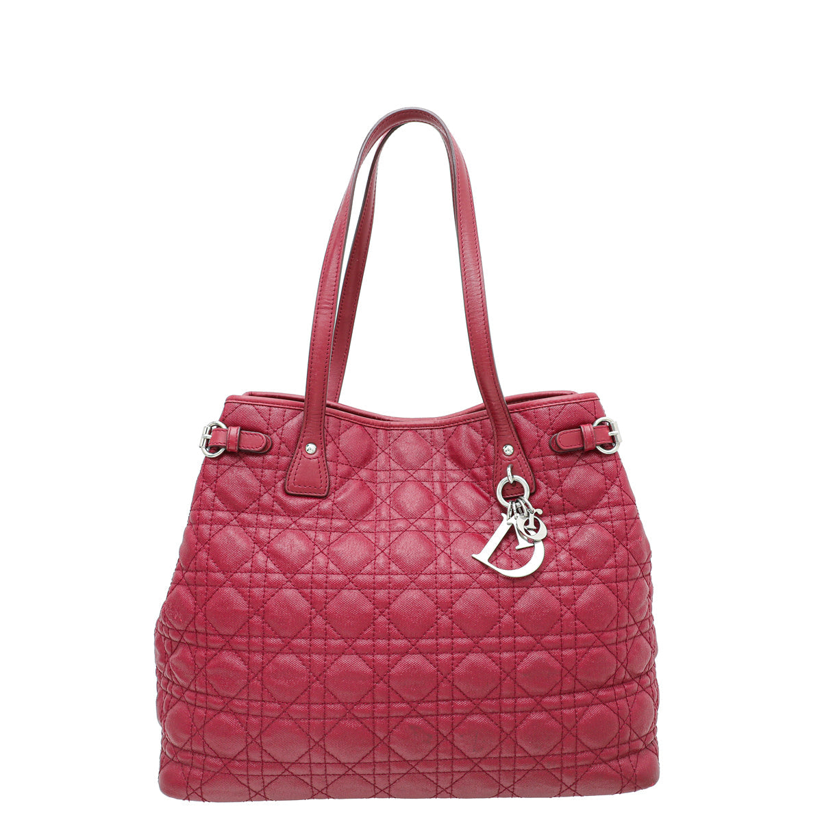 Christian Dior Red Panarea Medium Tote Bag