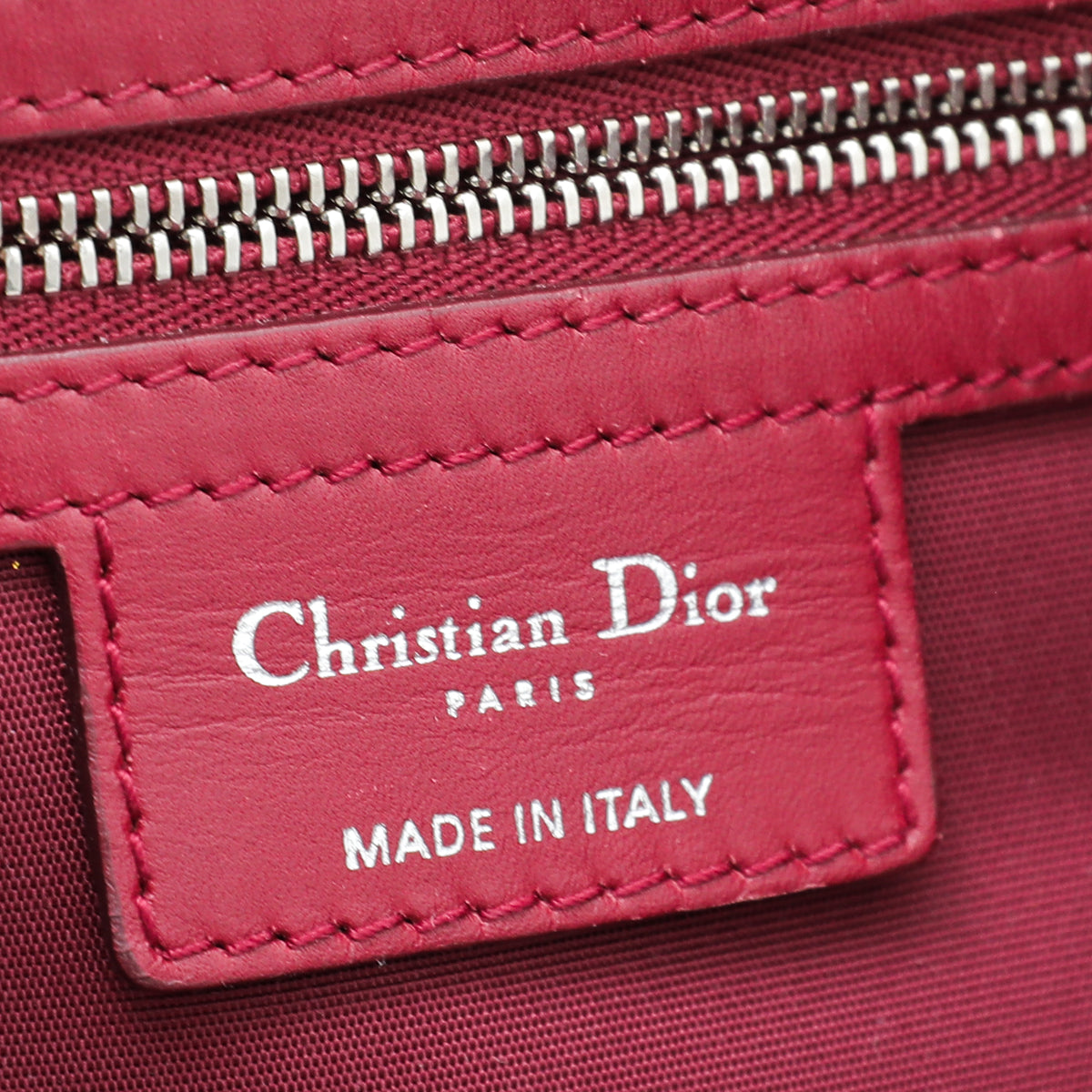 Christian Dior Red Panarea Medium Tote Bag