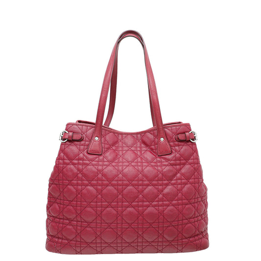 Christian Dior Red Panarea Medium Tote Bag