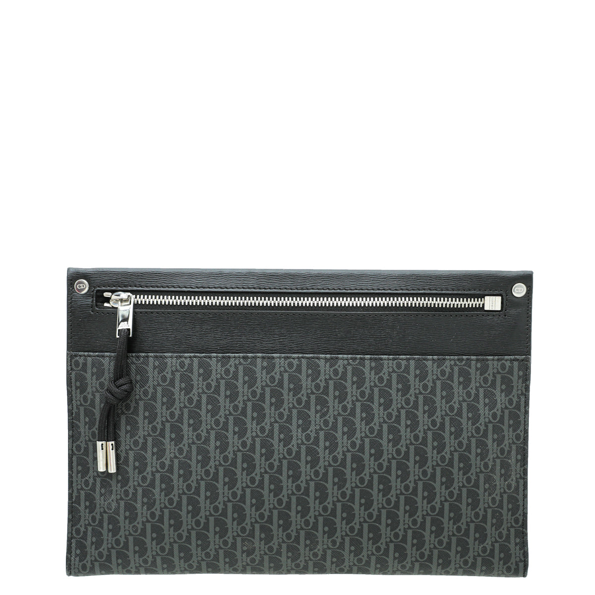 Christian Dior Black Homme Oblique Men's Document Holder