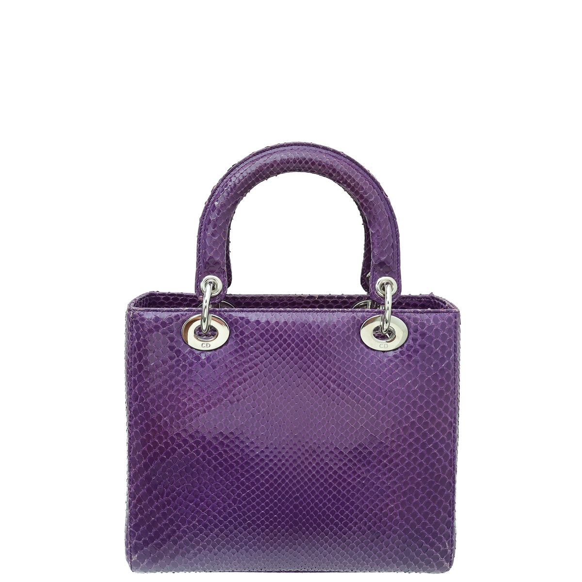 Christian Dior Violet Python Lady Dior Medium Bag