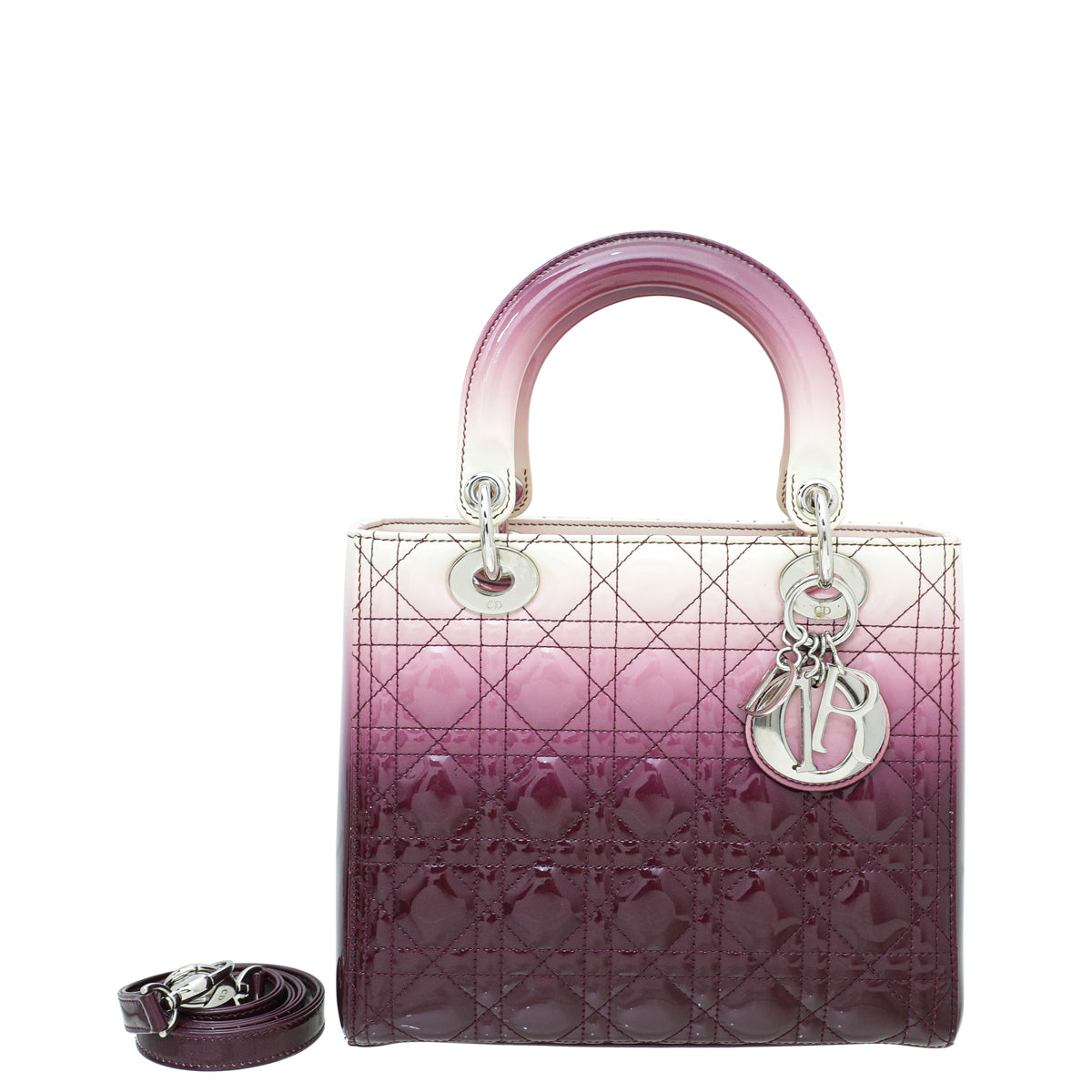 Christian Dior Ombre Violet Lady Dior Medium Bag