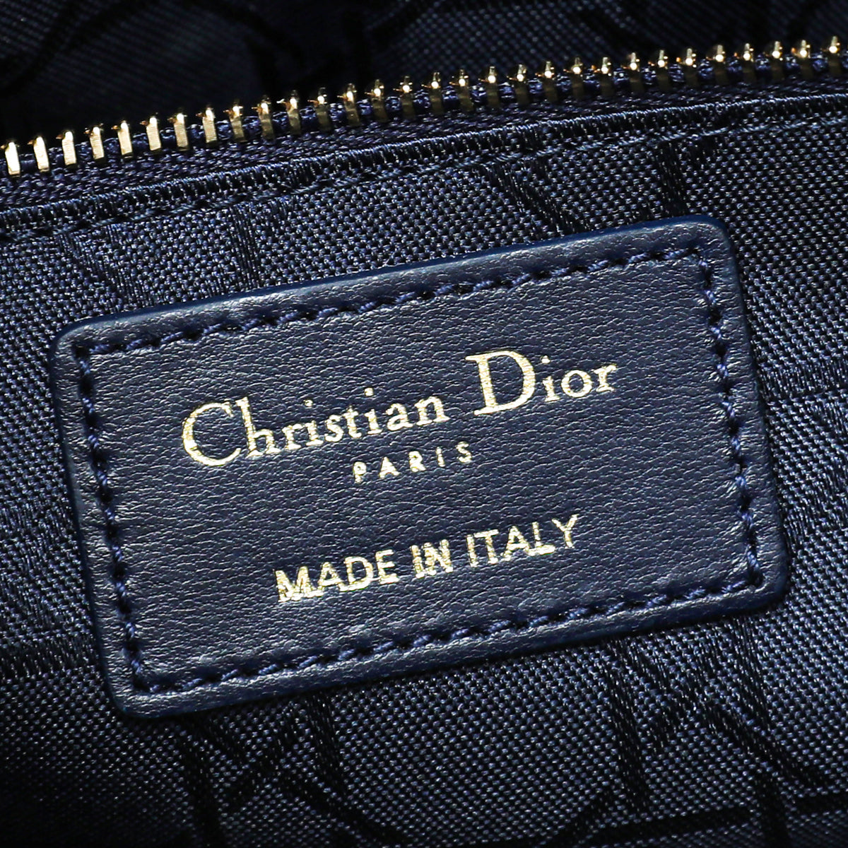 Christian Dior Navy Blue Lady Dior My ABCDior Small Bag