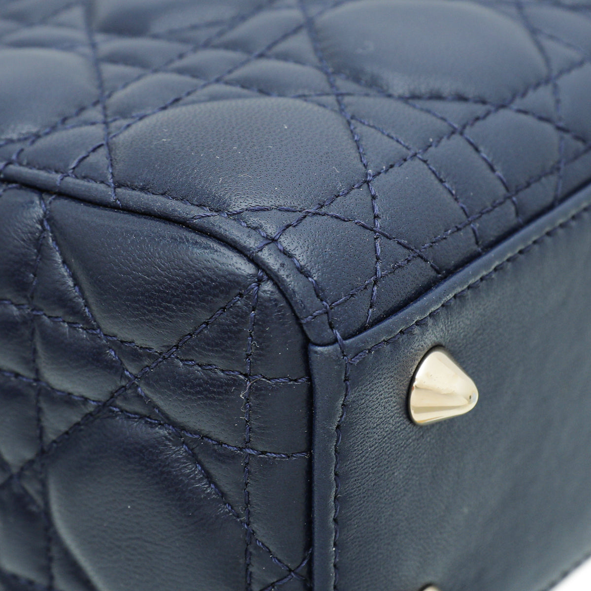 Christian Dior Navy Blue Lady Dior My ABCDior Small Bag