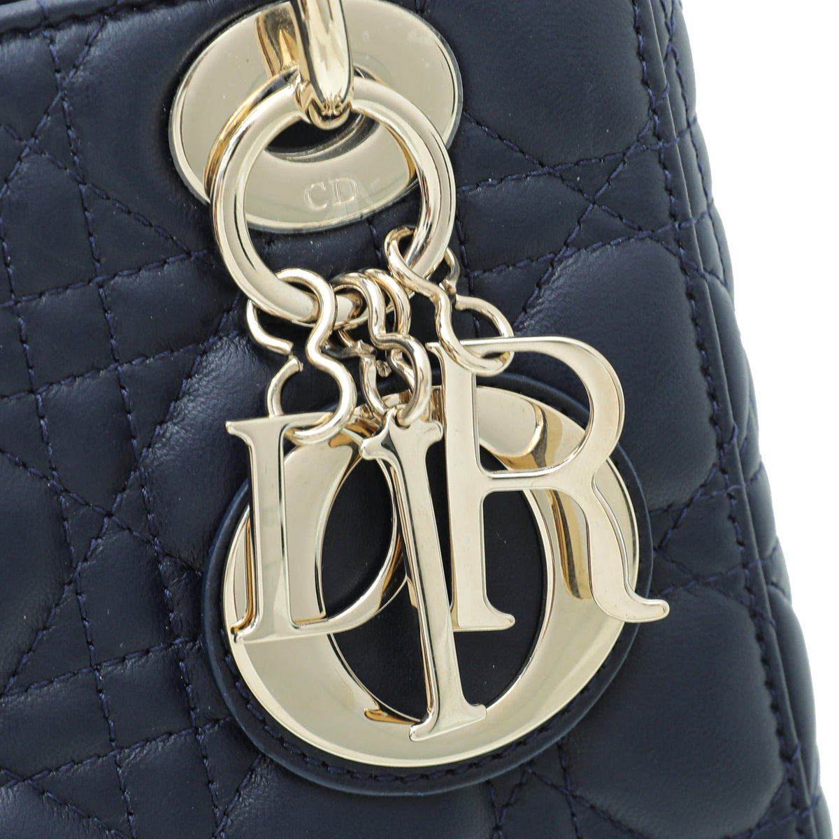 Christian Dior Navy Blue Lady Dior My ABCDior Small Bag