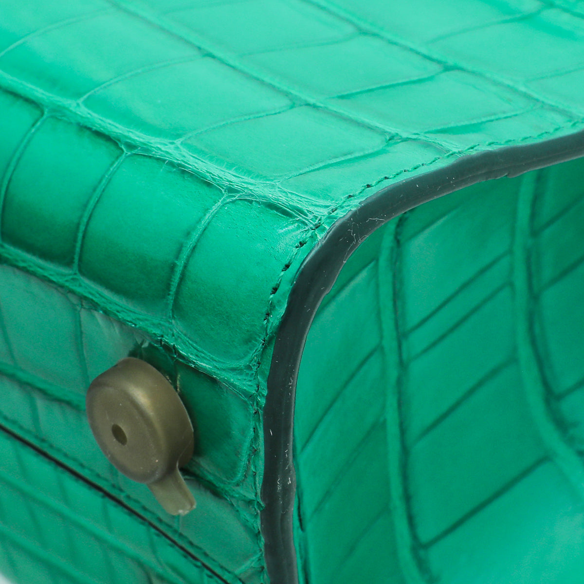 Christian Dior Green Alligator Diorever Mini Bag