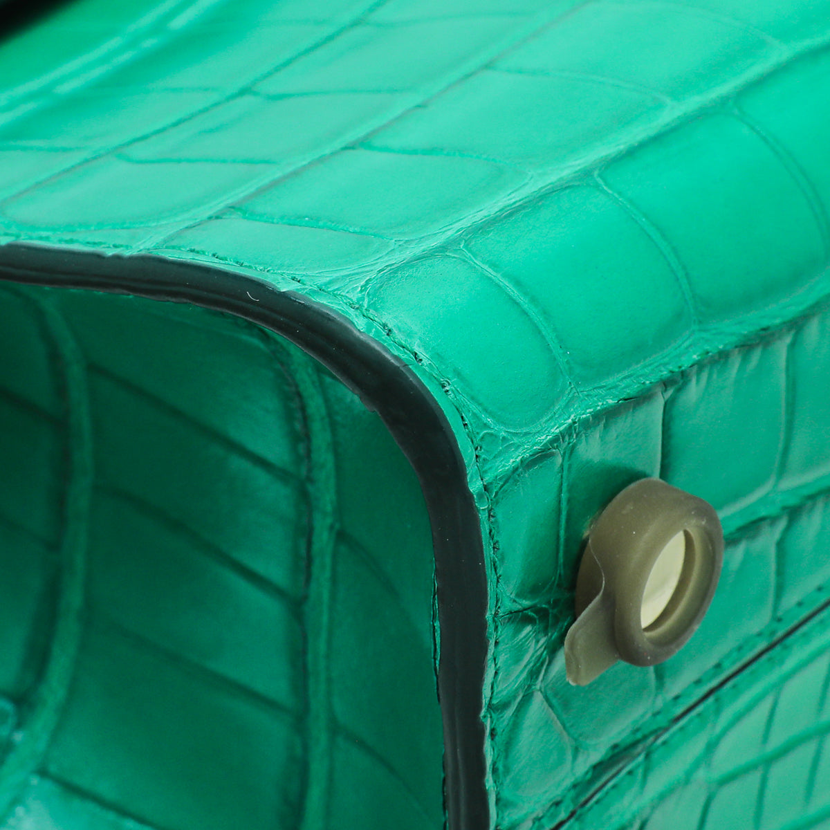 Christian Dior Green Alligator Diorever Mini Bag