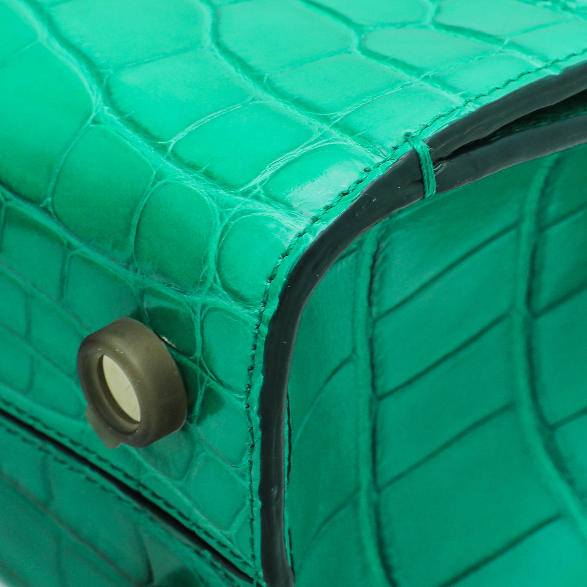 Christian Dior Green Alligator Diorever Mini Bag