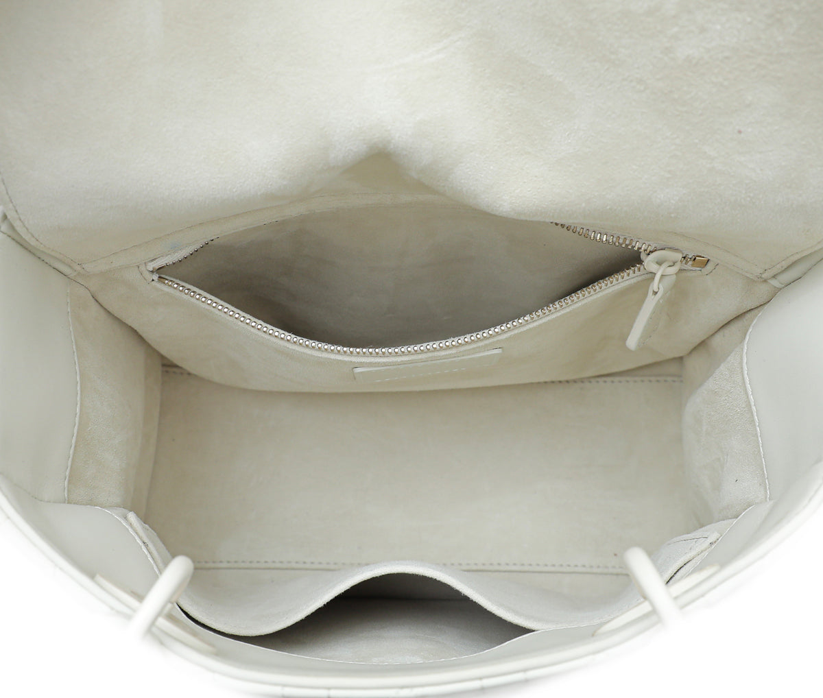 Christian Dior White Ultra Matte Lady Dior Medium Bag