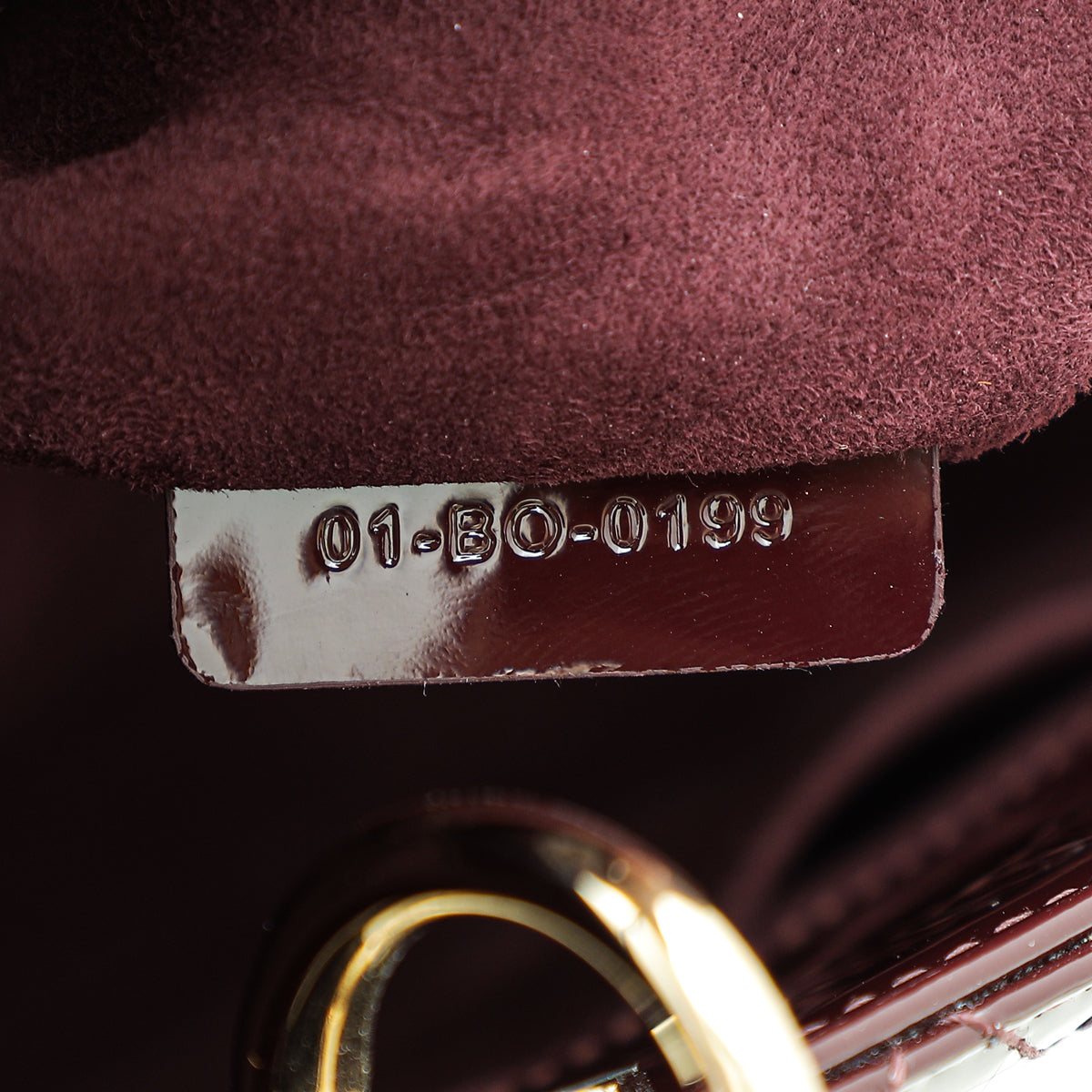 Christian Dior Burgundy Lady Dior Medium Bag