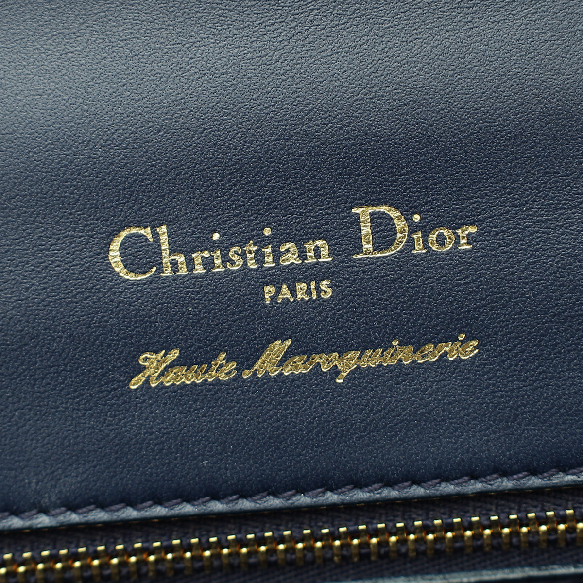 Christian Dior Saphire Blue Shiny Alligator Diorama Flap Medium Bag