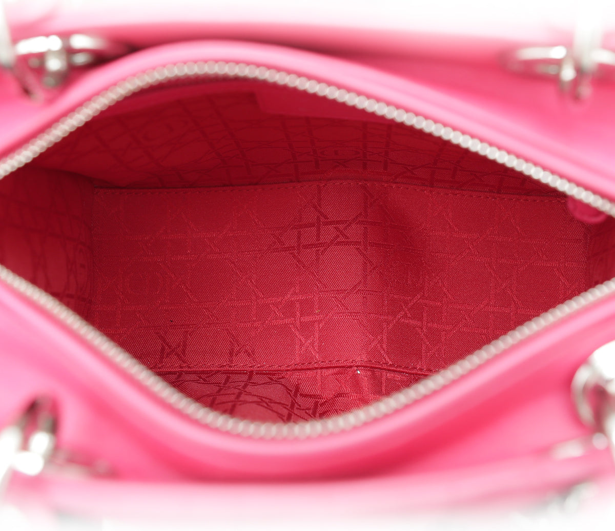 Christian Dior Hot Pink Lady Dior Medium Bag