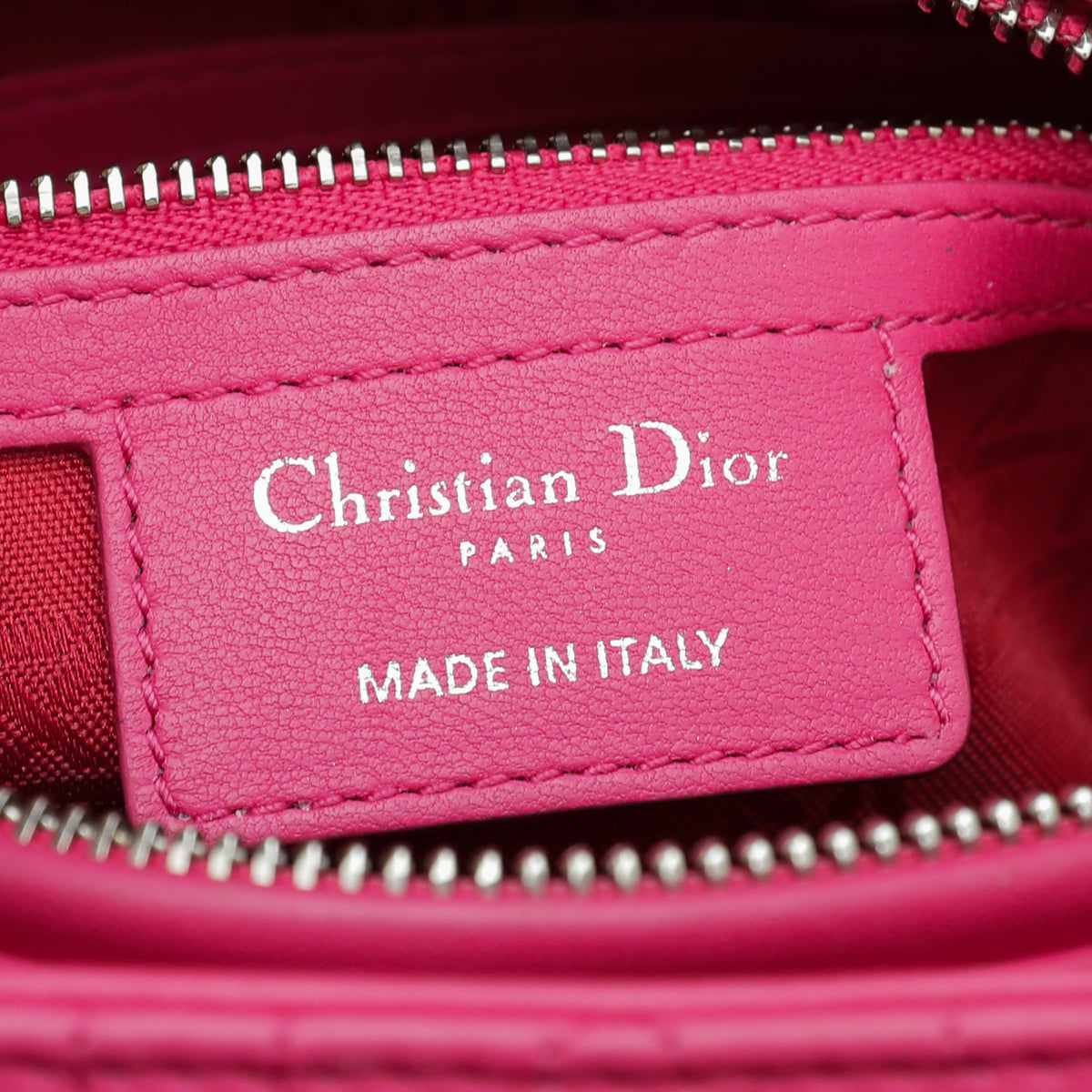 Christian Dior Hot Pink Lady Dior Medium Bag