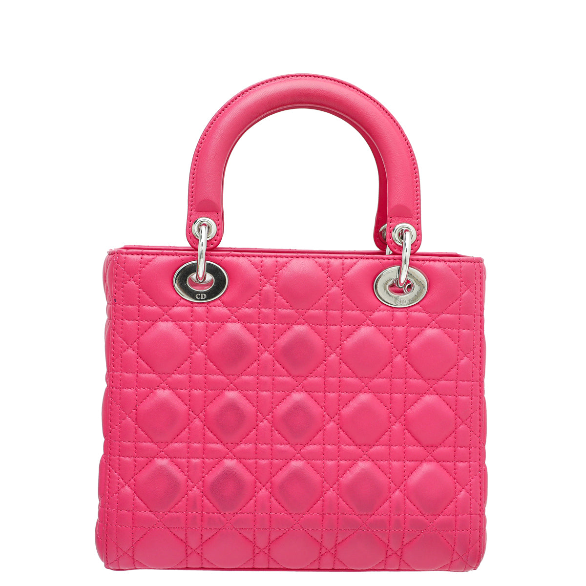 Christian Dior Hot Pink Lady Dior Medium Bag