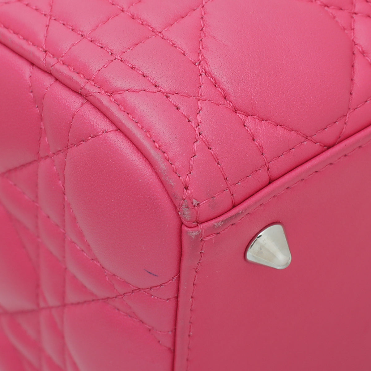 Christian Dior Hot Pink Lady Dior Medium Bag