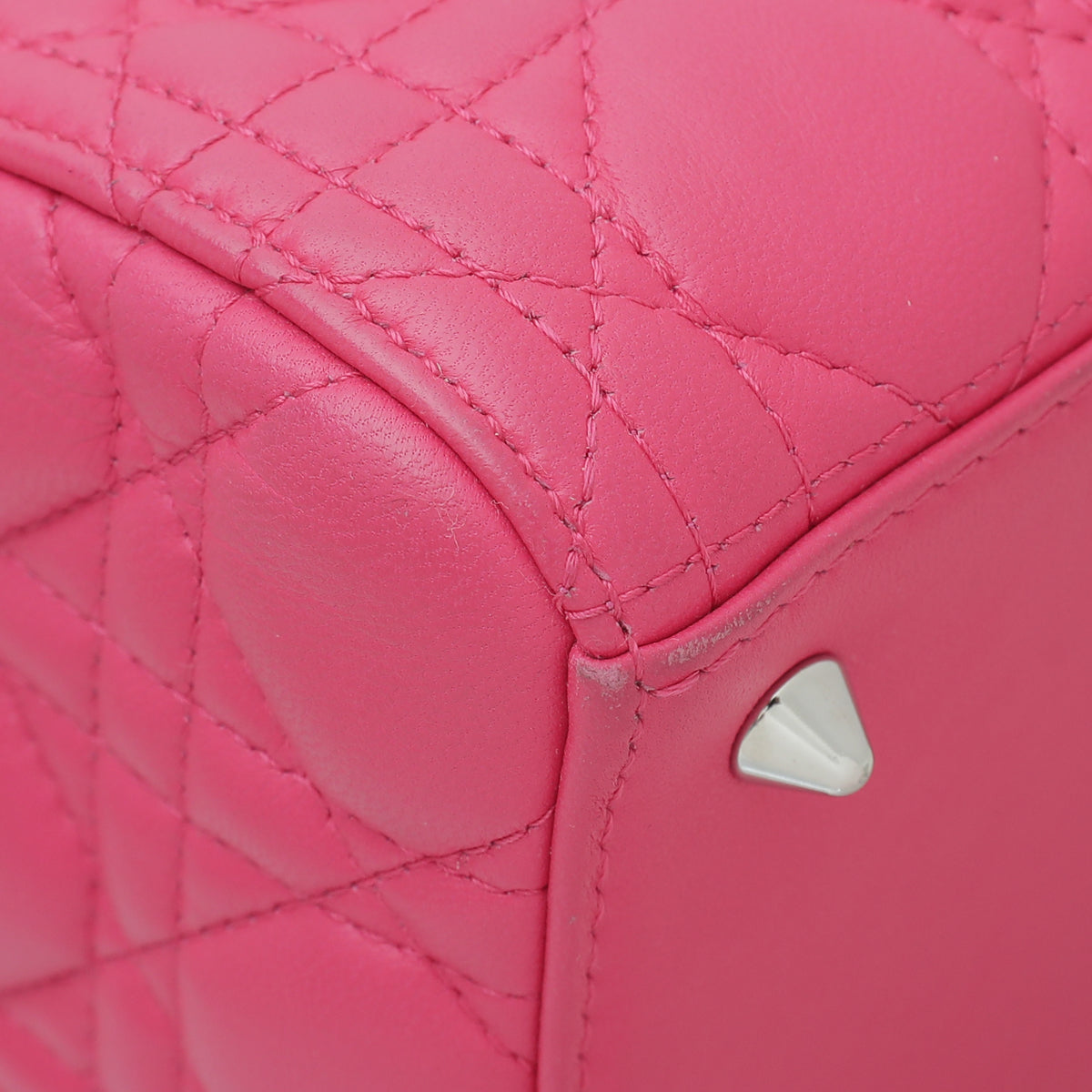 Christian Dior Hot Pink Lady Dior Medium Bag