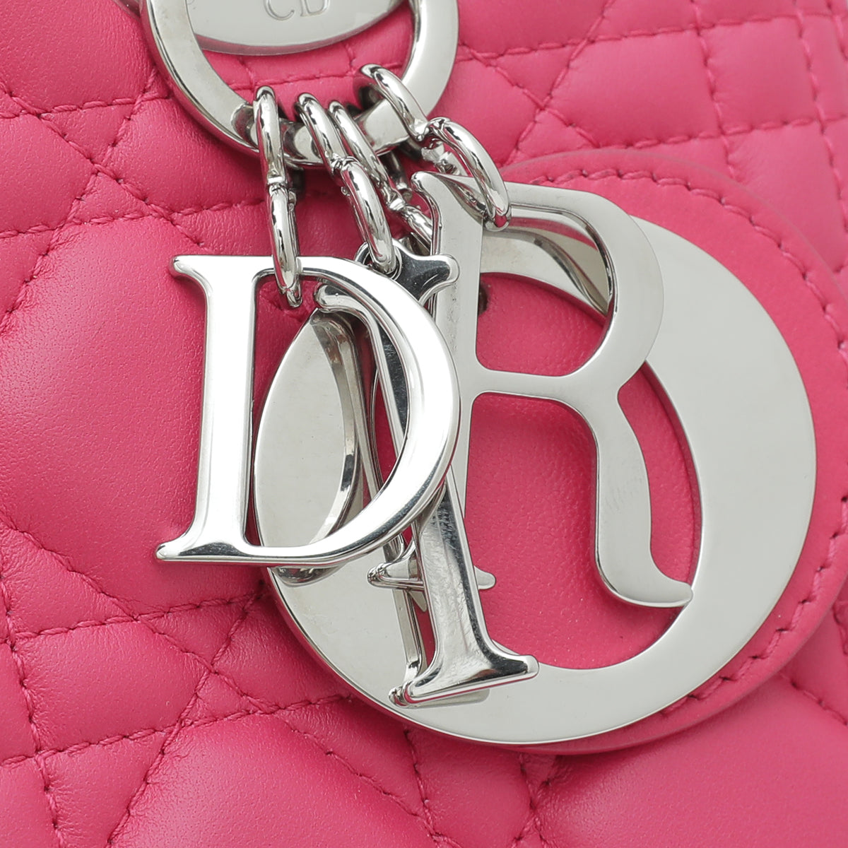 Christian Dior Hot Pink Lady Dior Medium Bag