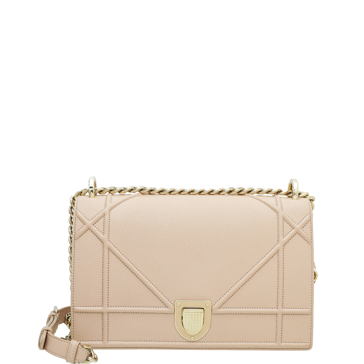 Christian Dior Beige Diorama Shoulder Bag