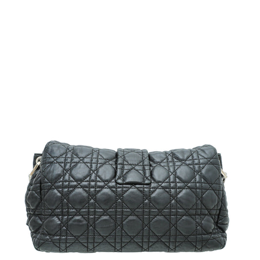 Christian Dior Black New Lock Cannage Flap Bag