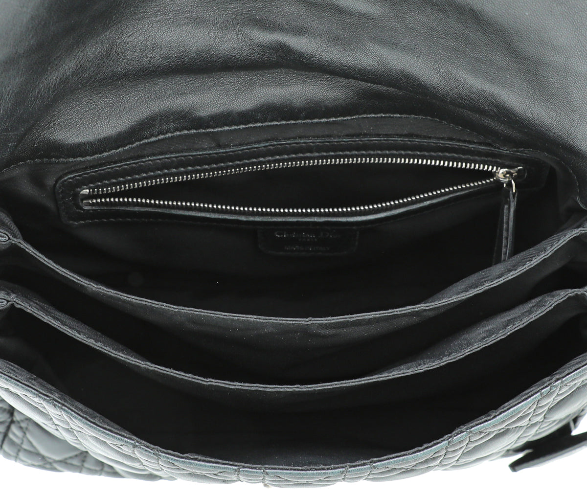 Christian Dior Black New Lock Cannage Flap Bag