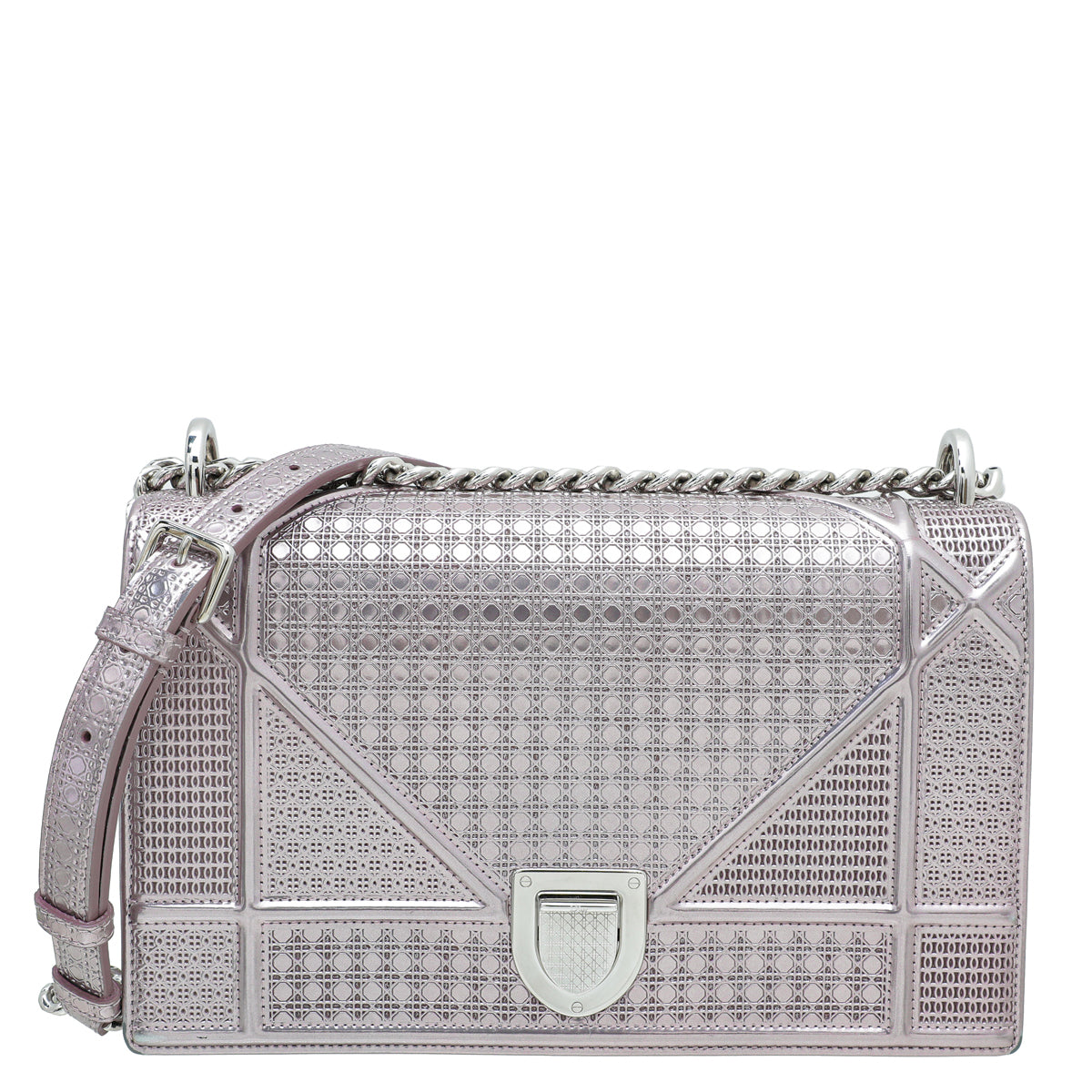 Christian Dior Light Pink Diorama Micro Cannage Medium Bag