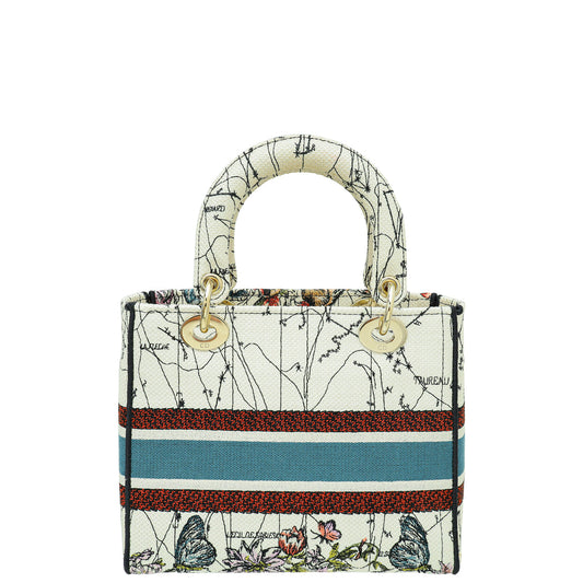 Christian Dior Multicolor Lady D-Lite Constellation Embroidery Medium Bag