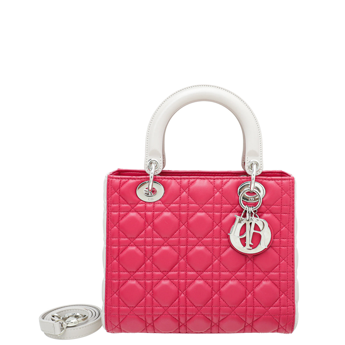 Christian Dior Bicolor Lady Dior Medium Bag