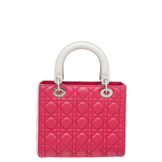 Christian Dior Bicolor Lady Dior Medium Bag