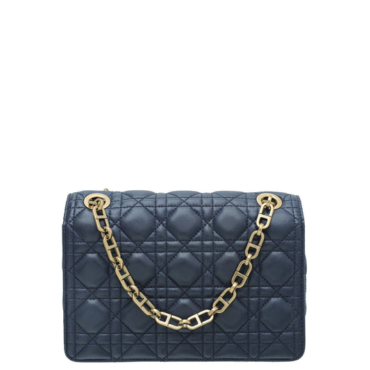 Christian Dior Navy Blue Miss Dior Lined Flap Chain Bag