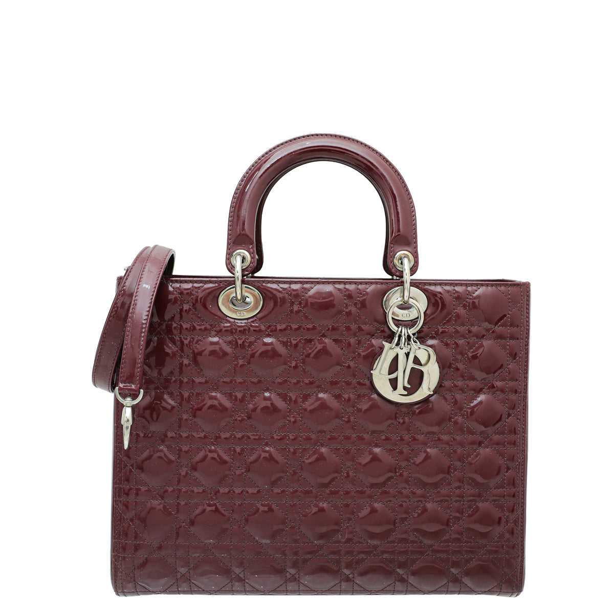 Christian Dior Burgundy Lady Dior Bag