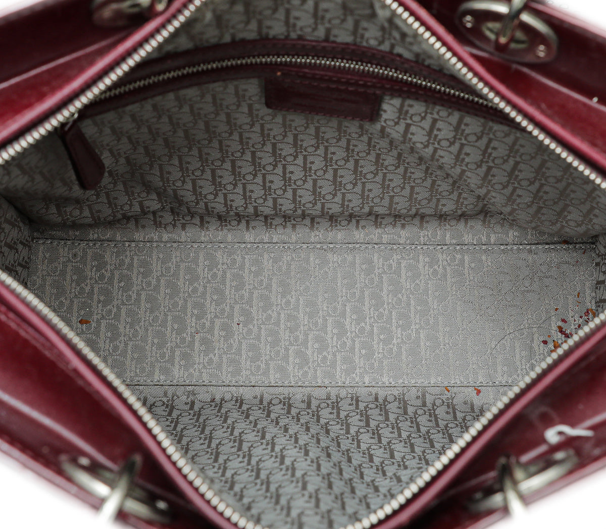 Christian Dior Burgundy Lady Dior Bag