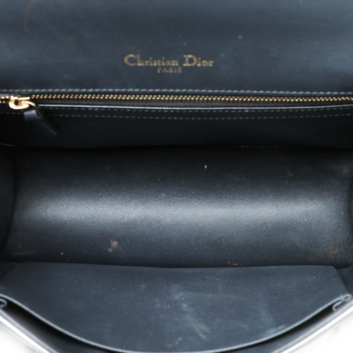 Christian Dior Silver Diorama Micro Cannage Medium Bag